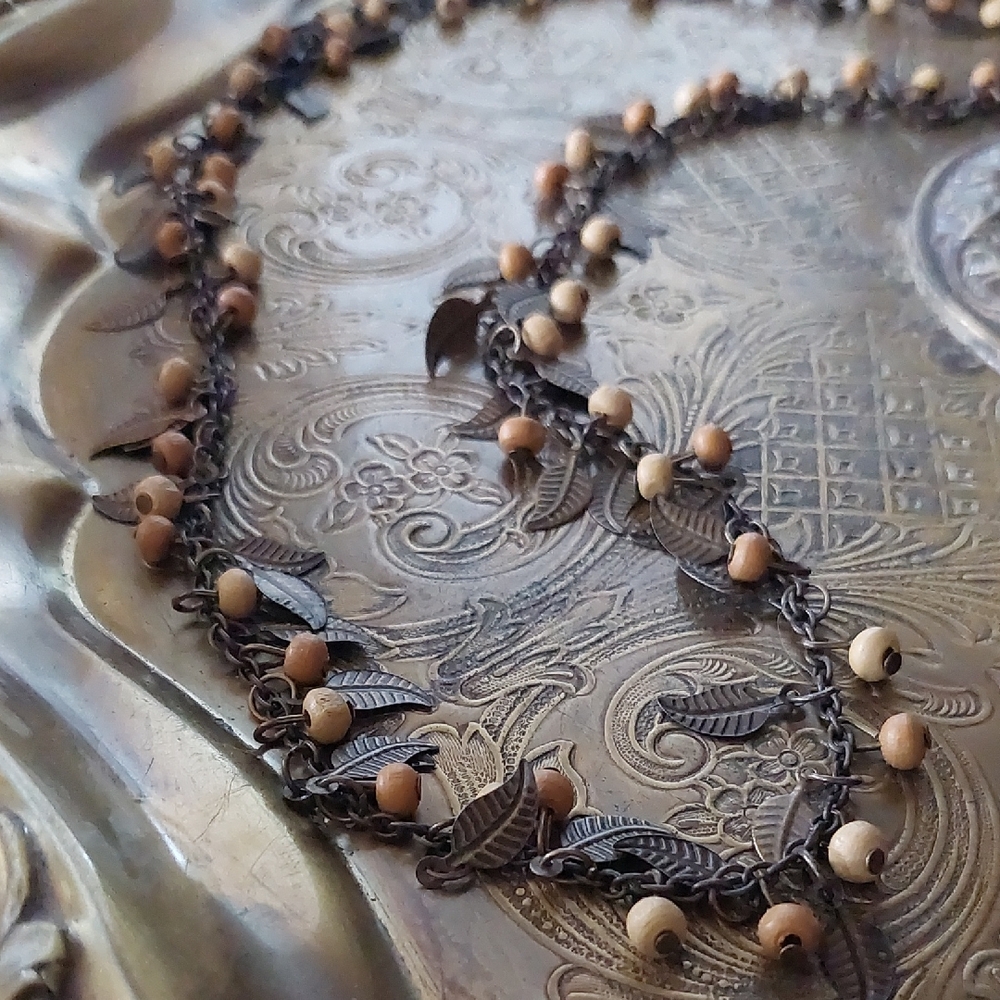 Vintage Leaf Necklace